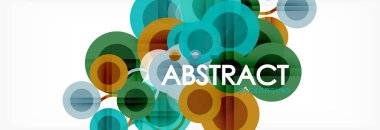 Çakışan daireye arka planı Tasarla