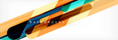 Soyut renkli çizgiler, modern geometrik arka plan tasarım