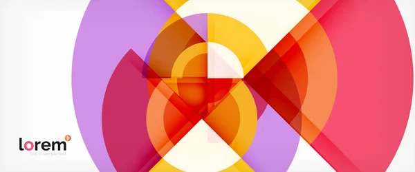 色とりどりの丸い形状の抽象的な背景 — ストックベクタ