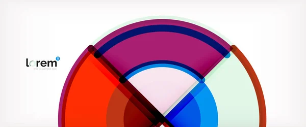 Вектор абстрактні барвисті кола фон — стоковий вектор