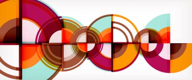 vektör soyut renkli daireler arka plan