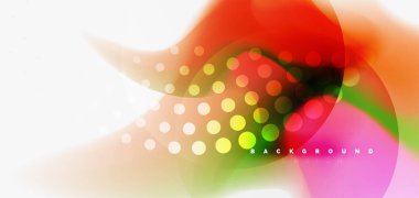 Renk akan dalga, trendy sıvı tasarım şablonu