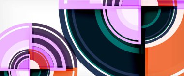 Çok renkli yuvarlak şekiller arka plan