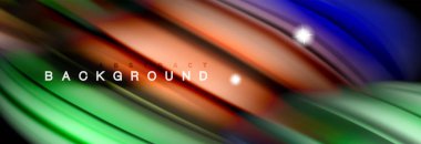 Karıştırma sıvı renk dalgalar siyah akan arka plan soyut tasarım