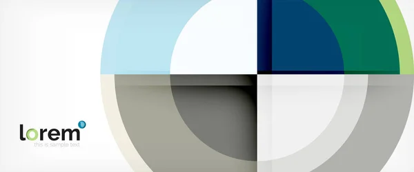 Flerfärgade runda former abstrakt bakgrund — Stock vektor