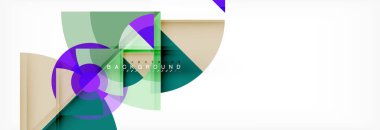 Modaya uygun daireler kompozisyon geometrik arka plan