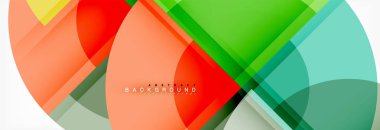 Vektör fantastik daire modern geometrik arka plan şablonu