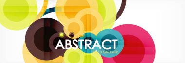 Çakışan daireye arka planı Tasarla