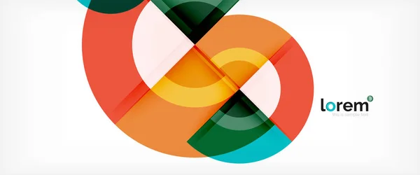 Multicolor formas redondas fondo abstracto — Archivo Imágenes Vectoriales