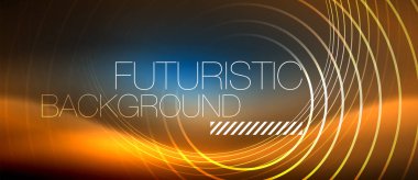 Neon parlayan çevreler arka plan