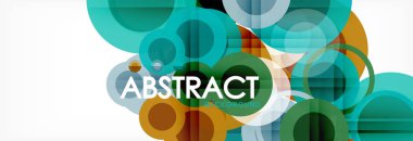 Çakışan daireye arka planı Tasarla