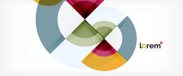 Multicolore formes rondes fond abstrait — Image vectorielle