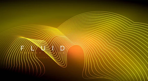 数字流动波粒子抽象背景 — 图库矢量图片