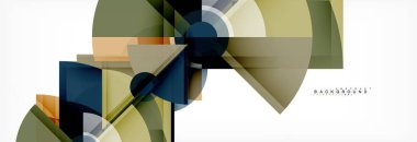 Modaya uygun daireler kompozisyon geometrik arka plan