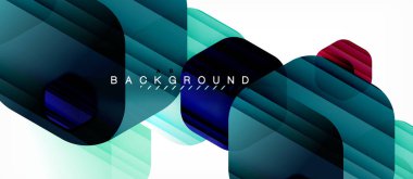 Parlak renk altıgen yanarak bahislerin doğru modern kompozisyon arka plan, parlak cam tasarımı