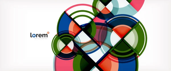 Vetor Abstrato Círculos coloridos Fundo — Vetor de Stock