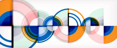 vektör soyut renkli daireler arka plan