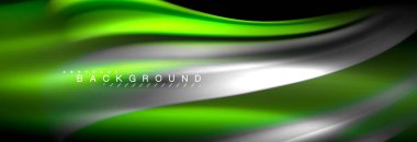 Sıvı renkli dalga satır arkaplanı. Trendy soyut düzeni şablonu için iş veya teknoloji tanıtımı, internet poster ya da web broşür kapak, duvar kağıdı