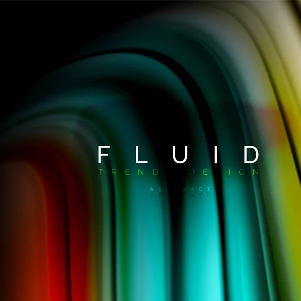 Фонова абстрактна рідка кольорова хвиля — стоковий вектор