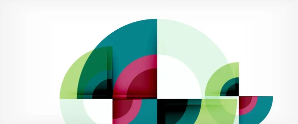 色とりどりの丸い形状の抽象的な背景 — ストックベクタ
