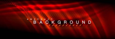 Sıvı neon akan dalgaları, ışık parlayan arka plan hatları