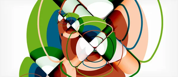 Cercle fond abstrait — Image vectorielle