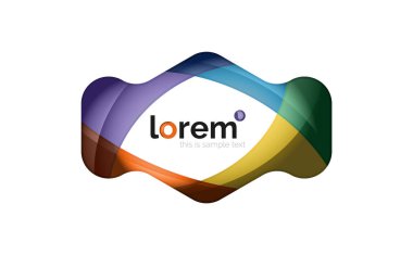 Akan unsurları soyut geometrik tasarım logo yaptı