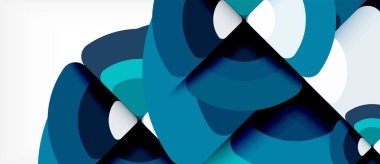 Daireler ve üçgenler geometrik arka plan. Trendy soyut düzeni şablonu iş veya teknoloji sunu veya web broşür kapak için duvar kağıdı