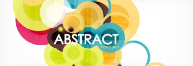 Çakışan daireye arka planı Tasarla