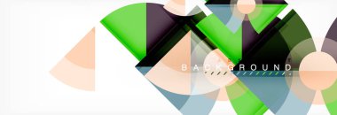 Modaya uygun daireler kompozisyon geometrik arka plan