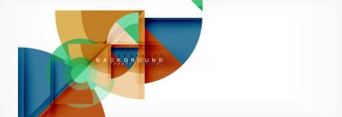 Modaya uygun daireler kompozisyon geometrik arka plan