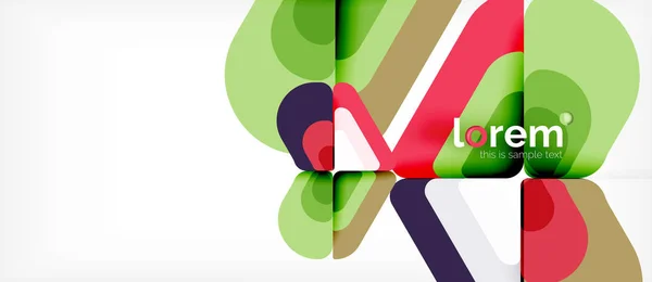 抽象的な背景の色とりどりの幾何学模様のモダンなデザイン — ストックベクタ