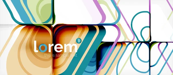 Abstrato fundo multicolorido formas geométricas design moderno — Vetor de Stock