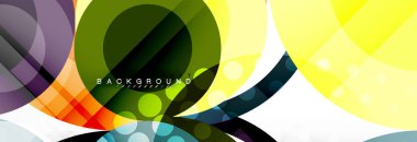 Çakışan daireye arka planı Tasarla