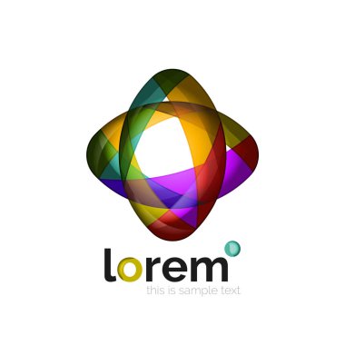 Soyut geometrik vektör iş simgesi