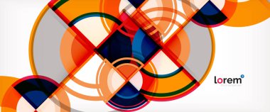 vektör soyut renkli daireler arka plan