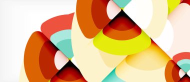 Daireler ve üçgenler geometrik arka plan. Trendy soyut düzeni şablonu iş veya teknoloji sunu veya web broşür kapak için duvar kağıdı