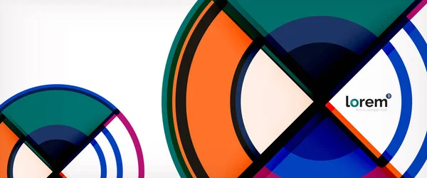 Vektorové pozadí abstraktní barevné kruhy — Stockový vektor