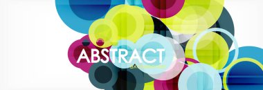 Çakışan daireye arka planı Tasarla