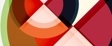 Arka plan, renkli yuvarlak şekiller gölge efektleri ile modern daireler geometrik soyut