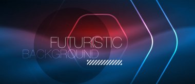 Neon parlak çizgiler, sihirli enerji alanı mavi ışık kavramı, arka plan duvar kağıdı tasarımı