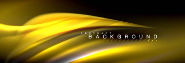 Sıvı renkli dalga satır arkaplanı. Trendy soyut düzeni şablonu için iş veya teknoloji tanıtımı, internet poster ya da web broşür kapak, duvar kağıdı