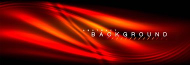 Neon parlayan sıvı dalga çizgileri, sihirli enerji uzay ışığı konsepti, soyut arka plan duvar kağıdı tasarımı