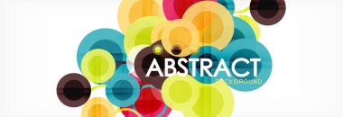 Çakışan daireye arka planı Tasarla