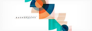 Modaya uygun daireler kompozisyon geometrik arka plan