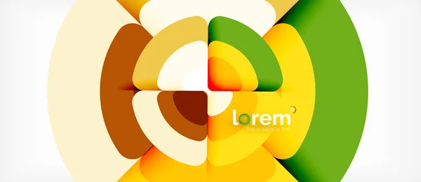 Kreise und Dreiecke geometrischen abstrakten Hintergrund. trendige abstrakte Layoutvorlage für Business- oder Technologiepräsentation oder Web-Broschüreneinband, Tapete — Stockvektor