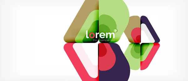 Abstrakt bakgrund mångfärgade geometriska former modern design — Stock vektor
