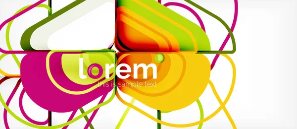 Astratto sfondo multicolore forme geometriche design moderno — Vettoriale Stock