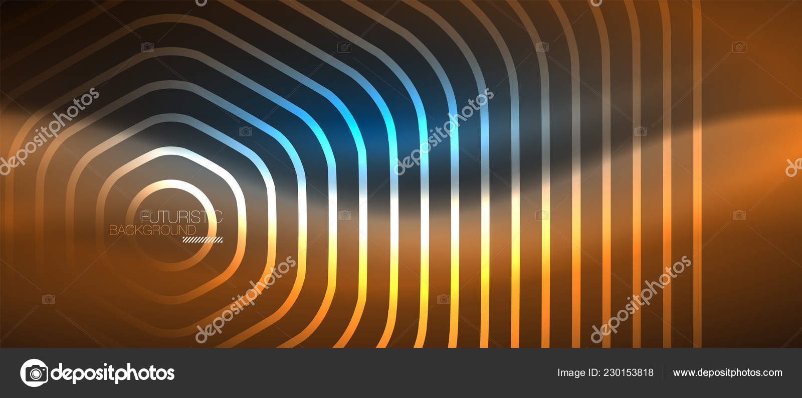 Neon Gluhende Linien Magische Energie Raum Blaues Licht Konzept Abstrakte Hintergrund Tapete Design Vektorgrafik Lizenzfreie Grafiken C Akomov 230153818 Depositphotos