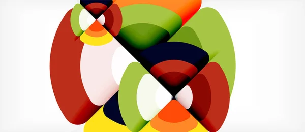 Cercle fond abstrait — Image vectorielle
